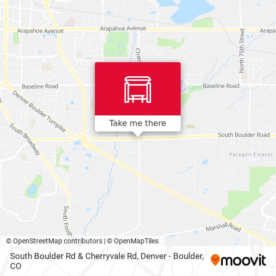 Mapa de South Boulder Rd & Cherryvale Rd