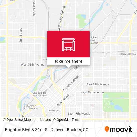Brighton Blvd & 31st St map