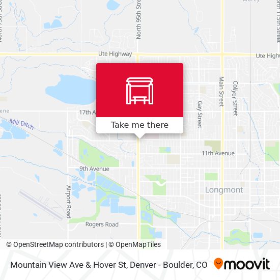 Mountain View Ave & Hover St map