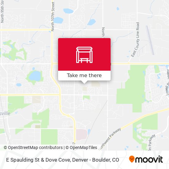 E Spaulding St & Dove Cove map