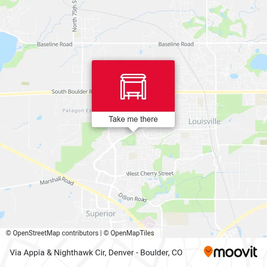 Via Appia & Nighthawk Cir map