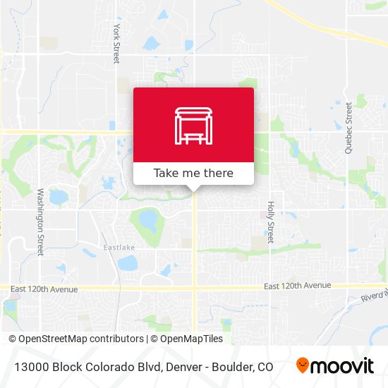 13000 Block Colorado Blvd map