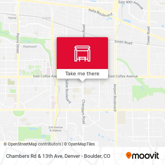 Chambers Rd & 13th Ave map