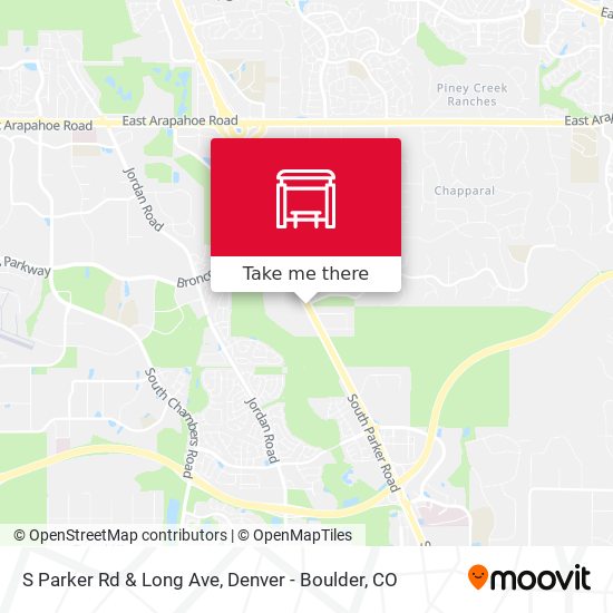 S Parker Rd & Long Ave map