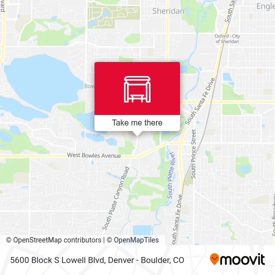 5600 Block S Lowell Blvd map