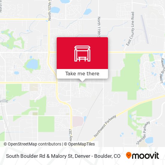 South Boulder Rd & Malory St map