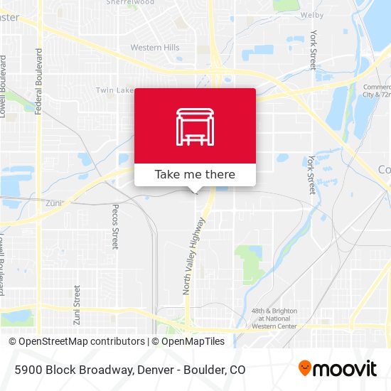 5900 Block Broadway map