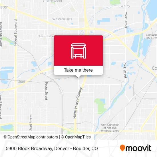 5900 Block Broadway map