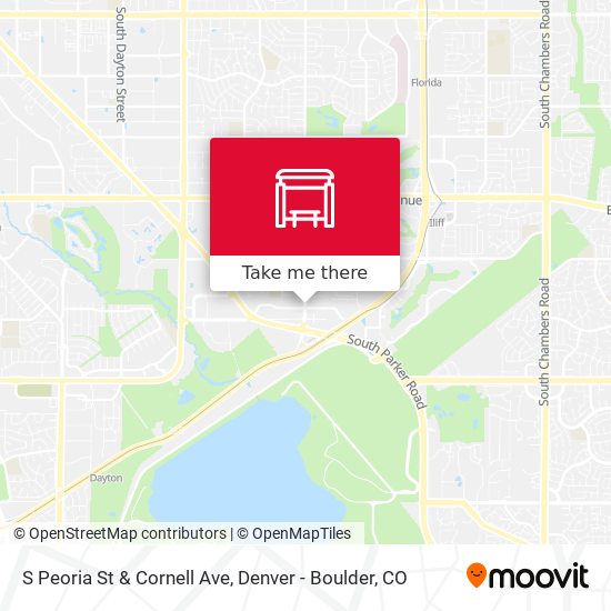 S Peoria St & Cornell Ave map