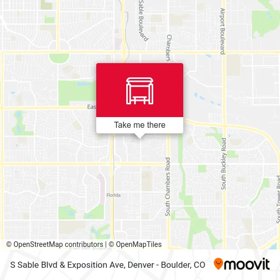 S Sable Blvd & Exposition Ave map