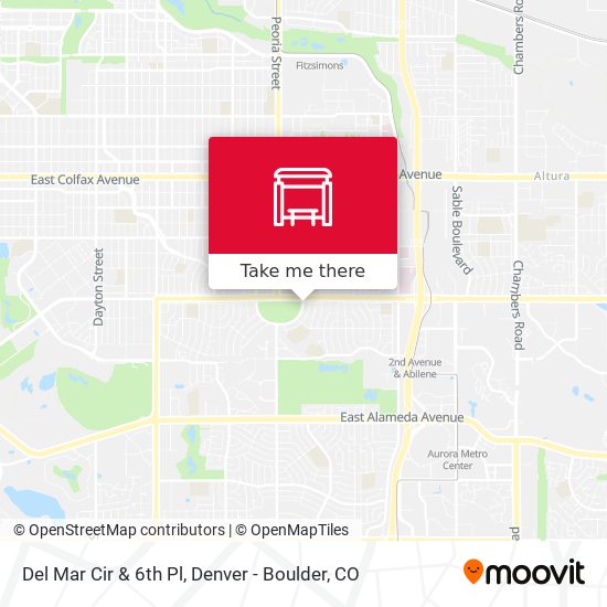 Del Mar Cir & 6th Pl map