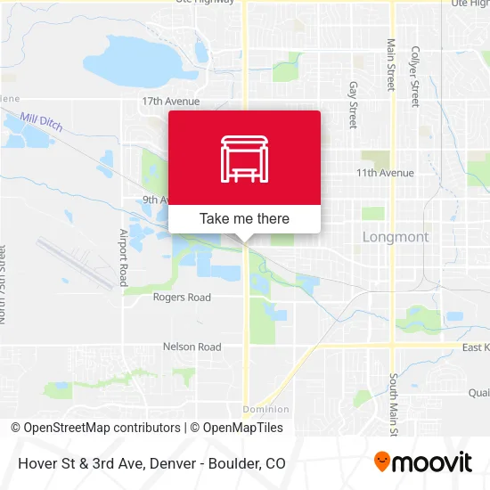 Hover St & 3rd Ave map