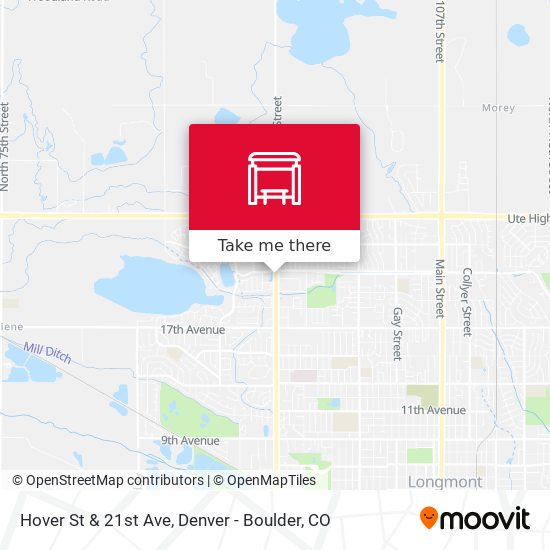 Hover St & 21st Ave map