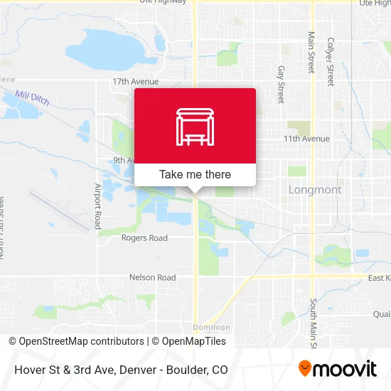 Hover St & 3rd Ave map