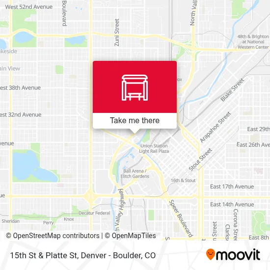 15th St & Platte St map