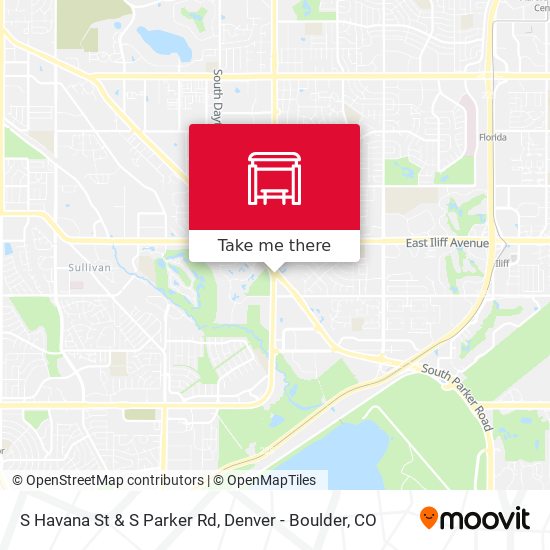 S Havana St & S Parker Rd map