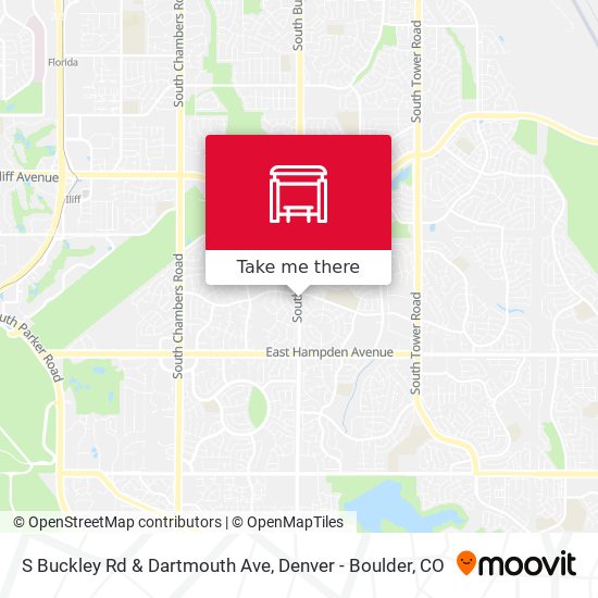 S Buckley Rd & Dartmouth Ave map