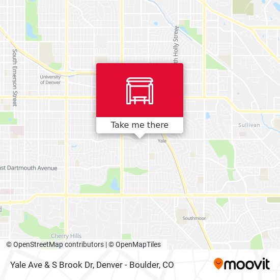 Yale Ave & S Brook Dr map