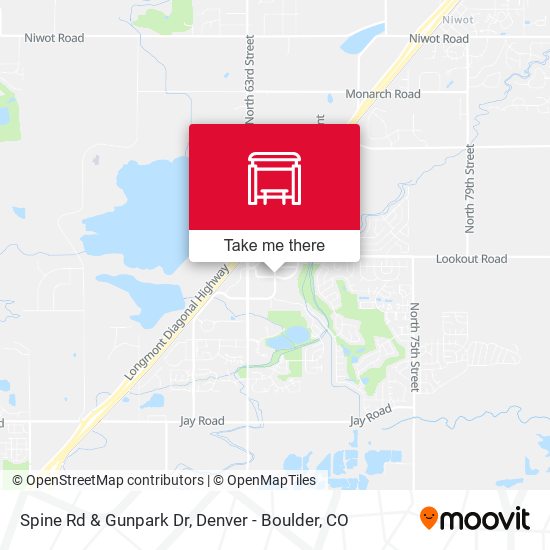 Spine Rd & Gunpark Dr map
