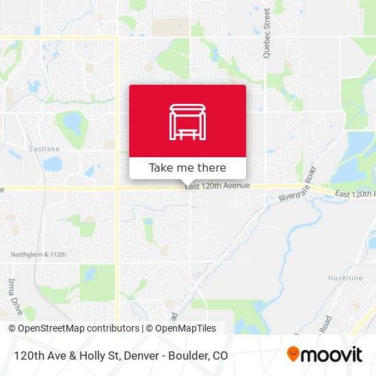 120th Ave & Holly St map