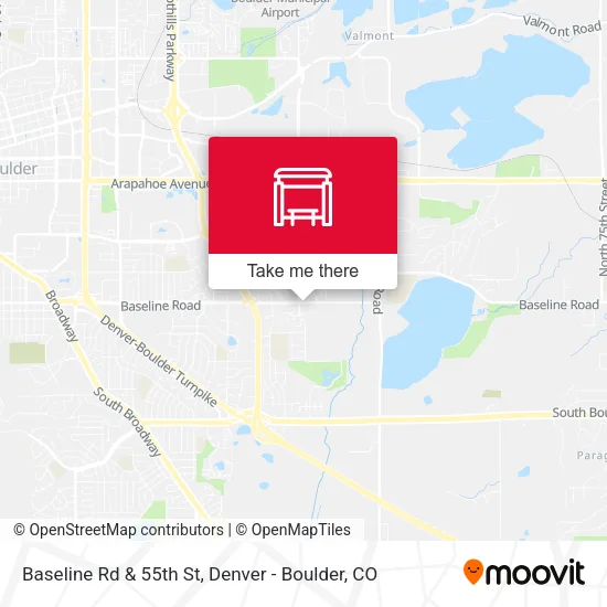 Mapa de Baseline Rd & 55th St