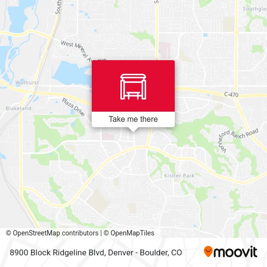 8900 Block Ridgeline Blvd map