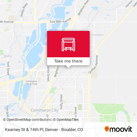 Kearney St & 74th Pl map
