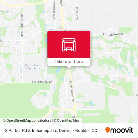 S Parker Rd & Indianpipe Ln map