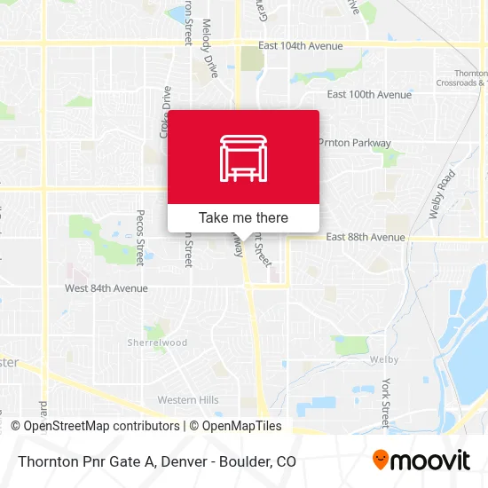 Thornton Pnr Gate A map