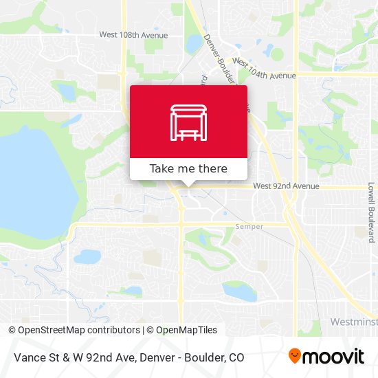 Vance St & W 92nd Ave map