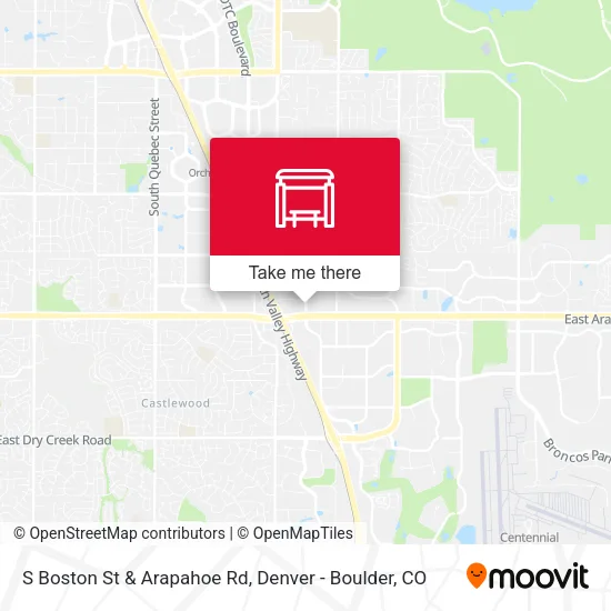 Mapa de S Boston St & Arapahoe Rd
