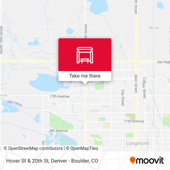 Hover St & 20th St map