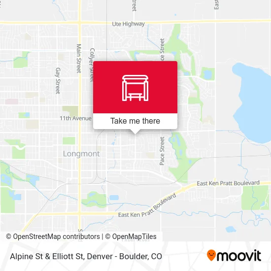 Alpine St & Elliott St map