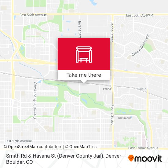 Mapa de Smith Rd & Havana St (Denver County Jail)