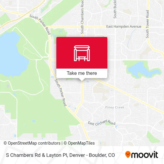 S Chambers Rd & Layton Pl map