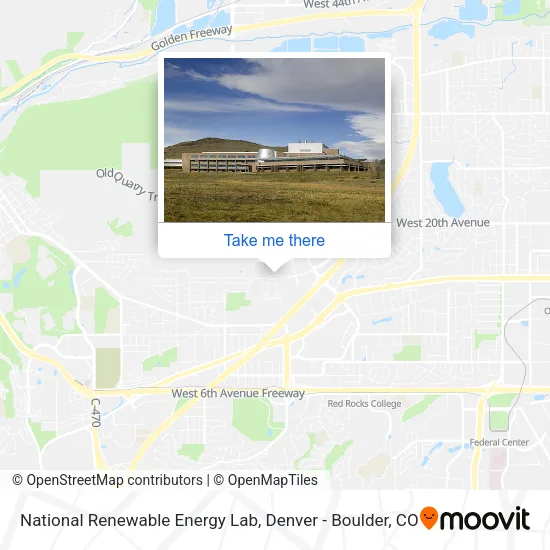 National Renewable Energy Lab map