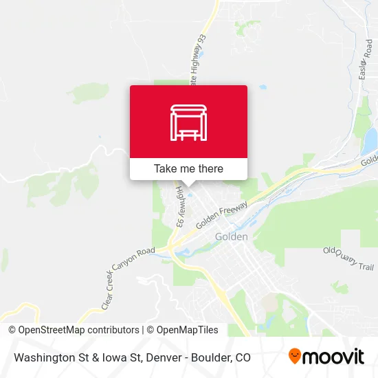 Washington St & Iowa St map