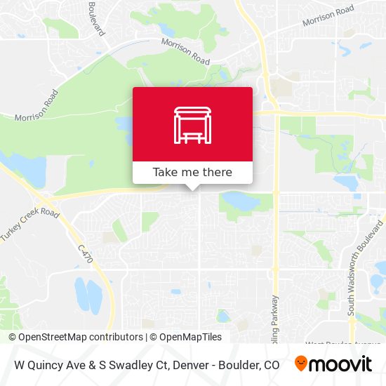 W Quincy Ave & S Swadley Ct map