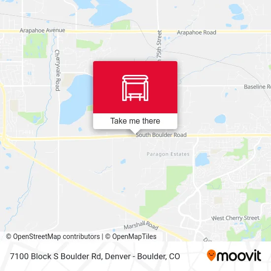 7100 Block S Boulder Rd map