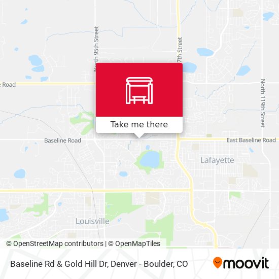 Baseline Rd & Gold Hill Dr map