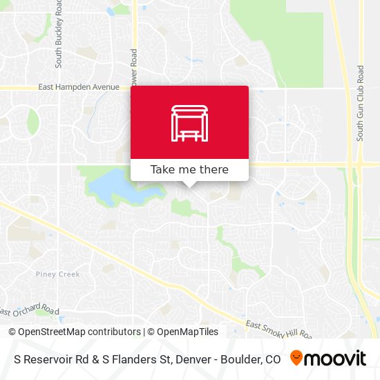 S Reservoir Rd & S Flanders St map