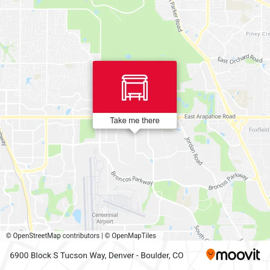 6900 Block S Tucson Way map