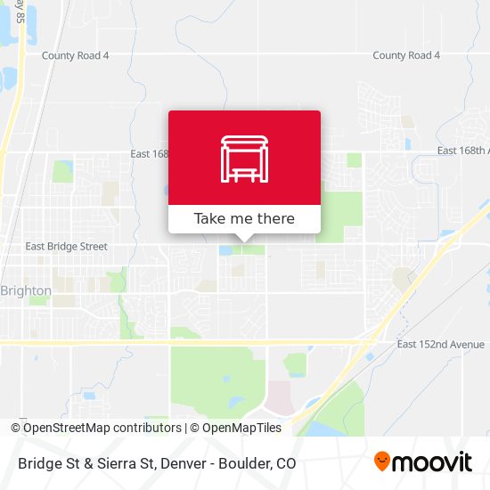 Bridge St & Sierra St map