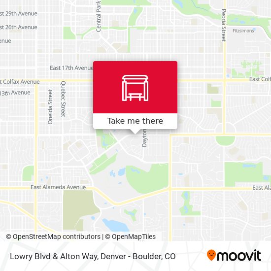 Lowry Blvd & Alton Way map