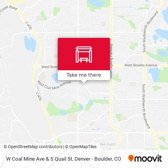 W Coal Mine Ave & S Quail St map