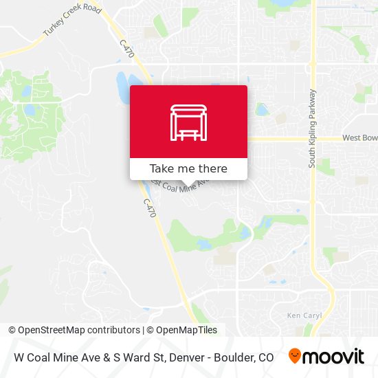 W Coal Mine Ave & S Ward St map