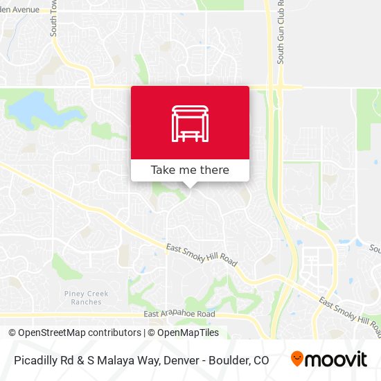 Picadilly Rd & S Malaya Way map