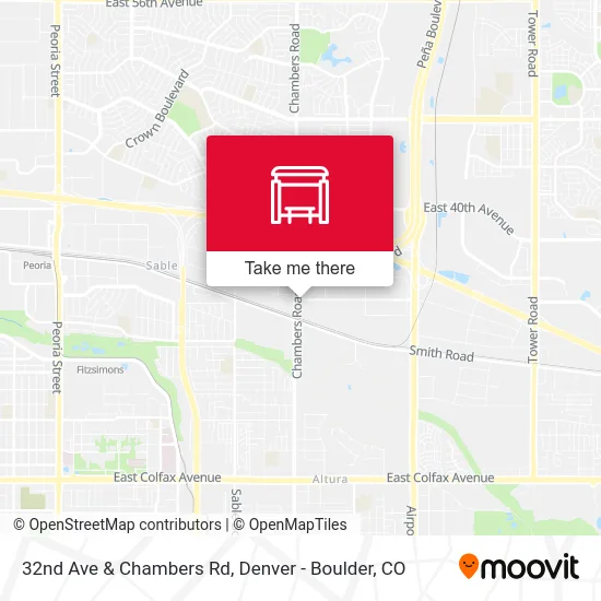 32nd Ave & Chambers Rd map