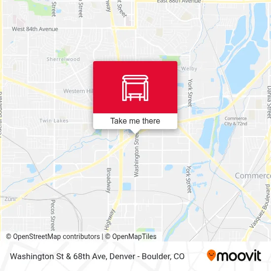 Washington St & 68th Ave map