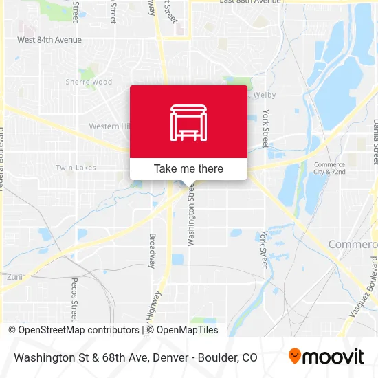 Washington St & 68th Ave map